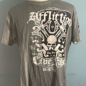 Men’s affliction live fast t-shirt